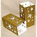 Gold with Star Cutouts Cardboard Paper Luminary - Package of 24