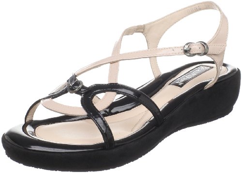 BeautiFeel Women's Cacao Sandal,Black Jasmine Patent,39 EU/8-8.5 M US