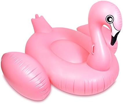 Huge Inflatable Pink Flamingo 80 Inch Pool Float and Pool Raft Lounger