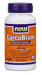 Now Foods Curcubrain Longvida 400 mg, 50 Count