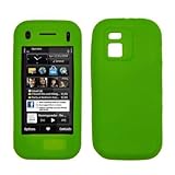 Premium Neon Green Silicone Gel Skin Cover Case for Nokia N97 Mini [Accesso ....