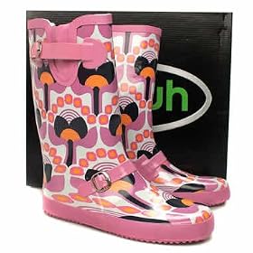 Pink Funky Wellington Boots