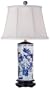 Blue and White Porcelain Canister Jar Table Lamp