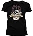 No Time For Losers Juniors T-shirt, Skull Cards and Pistons Old School Chopper Tattoo Design Juniors
