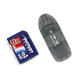 2GB 2 GB SD Memory Card PATRIOT Brand with USB Card Reader (Black) for SONY ....
