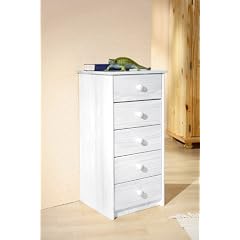 Links 20900050 Kommode "Bea" 5 Schubladen, wei�