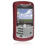 Burgundy Silicone Case for Blackberry Curve 8330 Cell Phone
