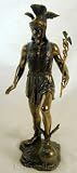 Ancient Greek God HERMES Roman God Mercury Real Bronze Powder Cast Statue Sculpture