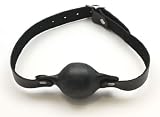 Mr-S-Leather Rubber Ball Gag with Leather Straps