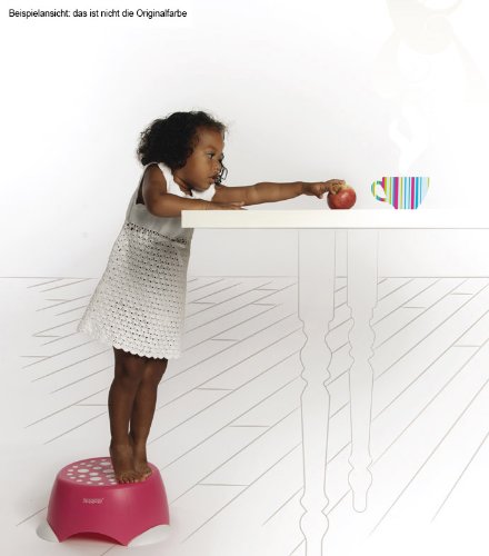 Imagen 3 de Hoppop 32130052 Monti - Taburete infantil, color gris y lima