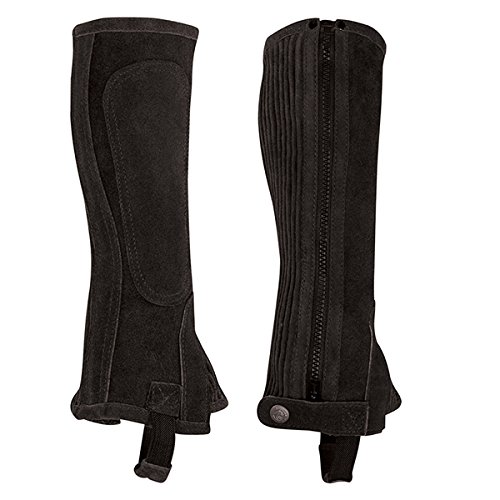 Perri's Zipper Adult Half Chap, Black, XXX-Large