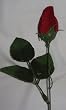 Long Stem Single VELVET Silk Rose Flower - Wedding Flowers - Bridal/Floral - Red