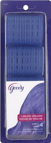 Goody Styling Essentials Roller, Large Bouffant Blue, 4 Count (Pack of 2)