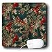 Lee Hiller Designs Holidays Christmas - Christmas Male and Female Cardinals, Mistletoe on Teal II - 