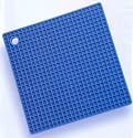 SiliconeZone Grid Potholder, Bright Blue