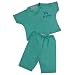 Baby : Princess Linens Big Brother Scrubs Lab Green, Size 7
