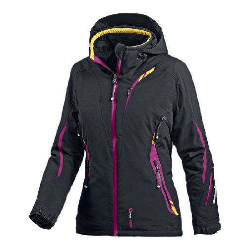 White Season Skijacke Damen, schwarz/fuchsia,