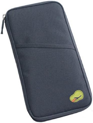 SHOP GIRL Travel Organizer Wallet Passport Cover Handy Pouch (grey)