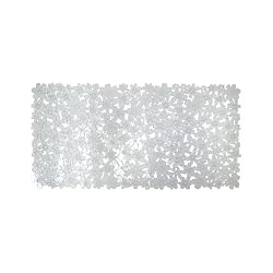 InterDesign Blumz Bath Mat, Clear