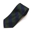 Ties - 100% Silk Woven Long Tie-Green/Navy