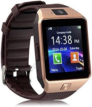 Dz09 Bluetooth Smart Watch with Camera for Samsung S5 / Note 2 / 3 / 4, Nexus 6, Htc, Sony and Other Android Smartphones (gold)