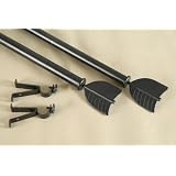 A&F Rod D�cor - NEW Decorative Curtain Rod #26, 66-120 inch, black by 