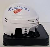 Gordie Howe Autographed Detroit Red Wings Mini Helmet Mr. Hockey JSA - Autographed NHL Helmets and Masks