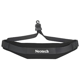 Neotech 1901002 Soft Sax Strap, Black, Open Hook