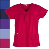 Review   / Dickies Women's V-neck Gathered Top