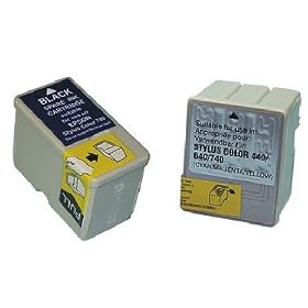 Take4Less 2-pack S020189 S020191 (B+C) Compatible Ink Cartridges for Epson Stylus Color 740 740i 760 860 1160