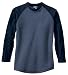 District Threads - Heathered Jersey Long Sleeve Raglan. DT126