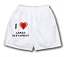 White Boxer Short with I Love Lamar Alexander