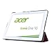 Acer Iconia One 10 B3-A20 case, Pasonomi® Ultra Slim Lightweight PU Leather Folio Case Stand Cover for Acer Iconia One 10 B3-A20 10-Inch Tablet (Purple)