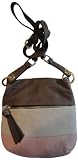 Women's B Makowsky Leather Purse Handbag Portland X-Body Toffee