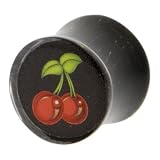 1/2 Inches Gauge CHERRY Organic Horn Plug