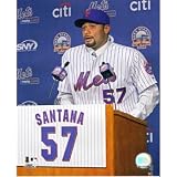 Johan Santana at Mets Press Conference 8x10 Photo