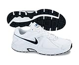 NIKE Dart 9 Leather Herren Laufschuhe, WeiÃ?/Schwarz, 45.5