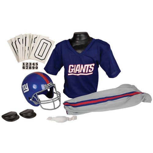 Franklin Sports NFL New York Giants Deluxe Youth Uniform Set Medium #15701F09 Franklin Sports NFL New York Giants Deluxe Youth Uniform Set Medium #15701F09