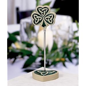 Shamrock-trinity love knot placecard holders