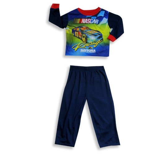 Nascar by Dream Apparel - Toddler Boys Nascar Long Sleeve Pajamas, Navy