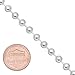 Men's 5mm Solid 925 Sterling Silver Military Ball Chain Necklace