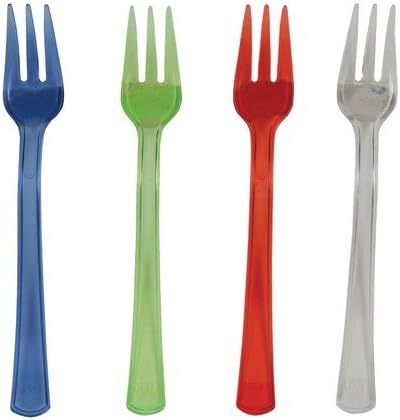 Trendware 013440 Translucent Assorted Mini Forks - Case of 144