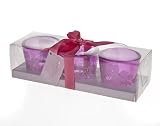 SET OF 3 VOTIVES RIBBON BOX