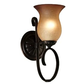 Kenroy Home 91661ORB Ponte Vedra 1-Light Wall Sconce, Oil Rubbed Bronze