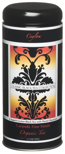 Caranda Fine Foods Organic Classic Black Darjeeling Black Tea, 2.2-Ounce Tins (Pack of 4) by Caranda Fine Foods