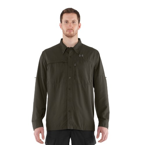 Under Armour Men's Flats Guide II Long Sleeve Shirt Extra Extra Large Rifle Green On Sale