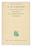 A bibliography of E.M.Forster