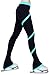 Figure Skating Spiral Polartec Polar Fleece Pants (Turquoise, Adult Extra Small)
