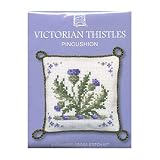 Textile Heritage Cross Stitch Pincushion Kit - Victorian Thistles