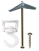 OOK 50333 Swivel Ceiling Hook with Hardware, White